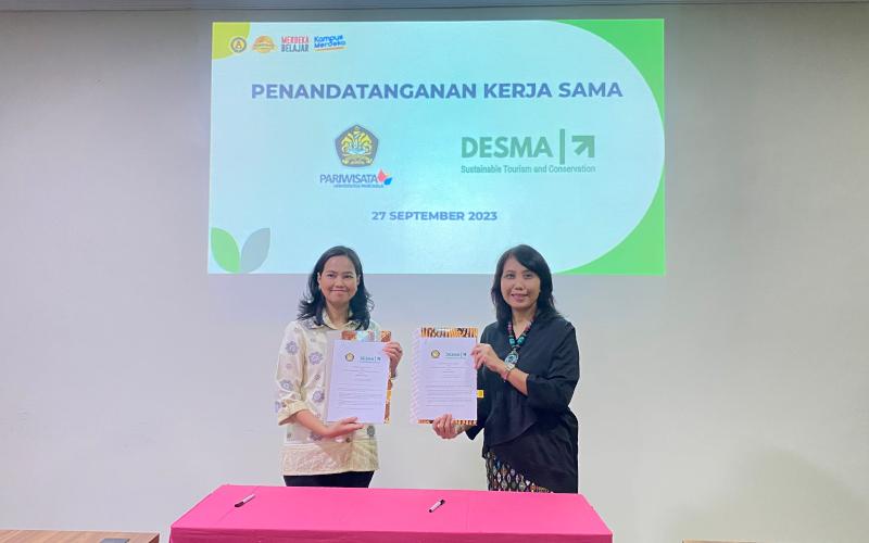 Signing of Cooperation (MoA) DESMA Center with the Faculty of Tourism, Pancasila University